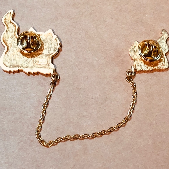 SIGNED J.J Jonette Jewelry Cool Cats Brooch Set - Picture 2 of 8